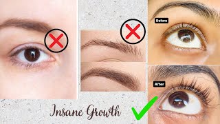 Eyelash amp Eyebrow Insane Hair Growth At Home Guaranteed Results haircarewithsonam [upl. by Haikezeh703]