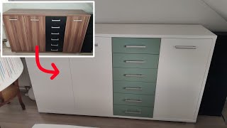 Furnierte Möbel streichen Klar geht das Upcycling Anleitung [upl. by Katerina]