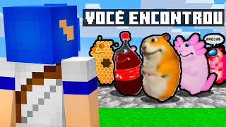 Minecraft mas eu ACHEI os HAMSTERS FIND CHOMIKS MINECRAFT [upl. by Yorled]