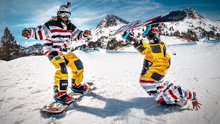 SKATER prueba SNOWBOARD por PRIMERA VEZ [upl. by Alanson]