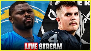 Raiders vs Chargers LIVE TNF w WiFiWillie amp Dialup Audrey [upl. by Ulund]