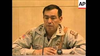 US Commander press briefing [upl. by Eyak]