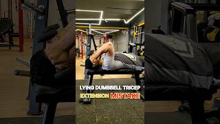 🔥Lying Dumbbell Tricep Extension Tips Tricep Exercise Tips 🔥idrisk538 fitness extension shorts [upl. by Matthaeus]