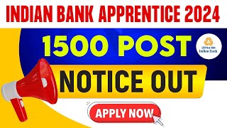 Indian Bank Apprentice 2024  Indian Bank 2024 Eligibility Syllabus Exam Pattern Salary [upl. by Zollie]