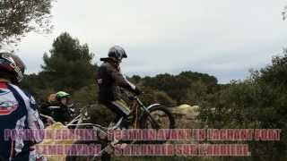 MOTO TRIAL TRAINING PV EN ROUE AVANT CONTRE [upl. by Naihtniroc842]