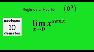 limites regla de L´Hopital 17 cero elevado a cero límite de funciones indeterminaciones [upl. by Reede291]