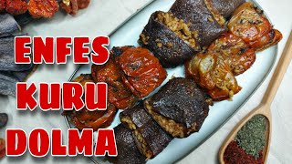 KURU DOLMA ANTEP USÜLÜ 👍 Kolay Etsiz Kıymasız Bulgurlu Biber Patlıcan Dolması Tarifi Nasıl Yapılır [upl. by Amir469]