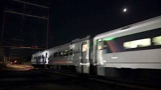 Full HD 60FPS NJ Transit GP40PH2B 4218 Shoves Train 4641 in Pennsauken on the ACL 101124 [upl. by Wicks242]