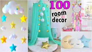 100 DIY ROOM DECOR IDEAS YOU WILL LOVE [upl. by Torry]