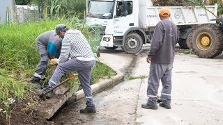 Limpiaron desagües pluviales y cámaras de captación en barrio San José Obrero [upl. by Divod]