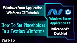 16  How To Set Placeholder In A Textbox In Winforms C  Windows Forms App Csharp HindiUrdu [upl. by Forland99]