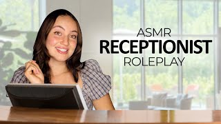 😴 ASMR Youre an Exhuasted Traveler arriving to your Hotel 😪 Receptionist Roleplay w Anna 👩‍💻 [upl. by Eyak]