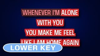 Adele  Lovesong Acoustic Version  Karaoke Lower Key [upl. by Hesketh]