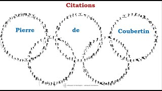 Citations Pierre de Coubertin  Paris 2024 [upl. by Paolina]