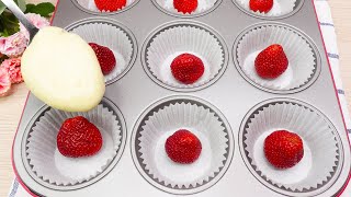 DAS IST EINE SÜSSE LECKEREI DIE SIE JEDEN TAG MACHEN WERDEN Rezept mit Erdbeeren in 1 Minute 164 [upl. by Rora14]