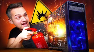 HORROR Dieser Gaming PC EXPLODIERT in unserem Test GamingSchrott [upl. by Ulises520]