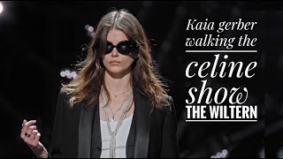 KAIA GERBER walking the CELINE show at the WILTERN [upl. by Cohette]