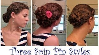 Easy Breezy Summer Updos with Goody Spin Pins [upl. by Nonnaehr]