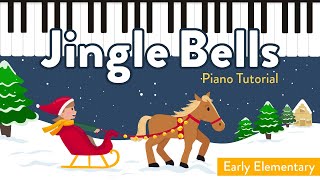 How to Play Jingle Bells on Piano  Sheet Music  Super Easy Tutorial [upl. by Legyn]