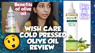 WISHCARE COLD PRESSED OLIVE OIL REVIEW [upl. by Aled]