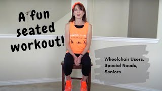 A fun seated workout for wheelchair users those with mobility challenges or Special Needs [upl. by Brightman]