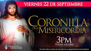 Coronilla de la Divina Misericordia de hoy viernes 22 de septiembre y Oración de la tarde [upl. by Adneram]