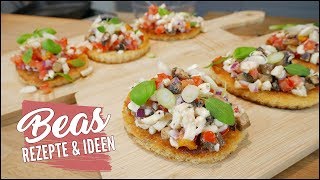 Bunte Toasthäppchen Rezept  Amuse Gueule – Bruschetta Art  Fingerfood [upl. by Phares579]