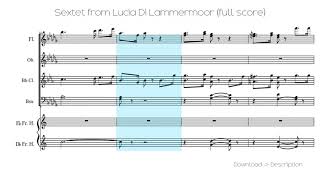 🎶 Sextet From Lucia Di Lammermoor full Score 🎸🎸 [upl. by Mooney700]