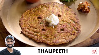 Thalipeeth Recipe  Instant Thalipeeth  झटपट थालीपीठ बनाने का आसान तरीका  Chef Sanjyot Keer [upl. by Mendy397]