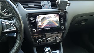 Skoda Octavia III 5E  Reversing Rear camera installation [upl. by Neivad]