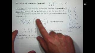 Symmetric matrices  eigenvalues amp eigenvectors [upl. by Nnilsia]