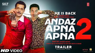 Andaz Apna Apna 2 Trailer Announcement  Salman Khan  Aamir khan  Rajkumar Santoshi [upl. by Elinet248]