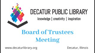 Board of Trustees Meeting 12132023 [upl. by Noraa]