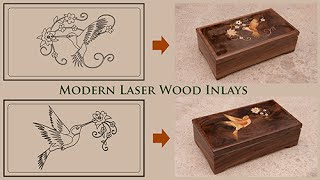 Modern Laser Marquetry and Wood Inlay Technique [upl. by Gentille]