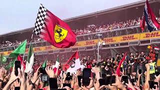 F1 Monza Podium Ceremony from the crown 2023 szeptember 3 [upl. by Eigna]