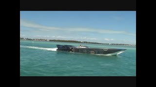 MTI 48 boats cruising 156 mph in Miami Poker Run [upl. by Yddur310]