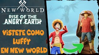 NEW WORLD ESPAÑOL  VISTE COMO LUFFY ONE PIECE [upl. by Mcdade234]