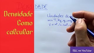 Como calcular densidade  Massa específica  Massa e volume  Química e Física  Vídeo aula 01 [upl. by Notsehc]