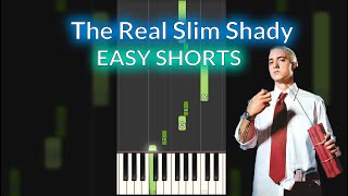 Eminem  The Real Slimy Shady EASY Piano Tutorial SHORTS [upl. by Lenette]