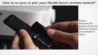 How to resync or pair remote on INLAB Senz [upl. by Anitahs]