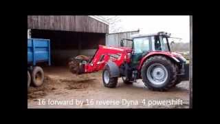 On test Massey Ferguson 5455 tractor  Alo MF 946 loader [upl. by Suirrad867]