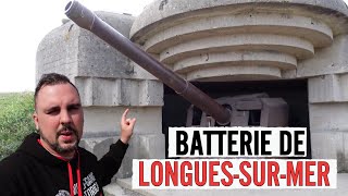 BATTERIE de LONGUESSURMER in Normandy  TOUR [upl. by Keily]