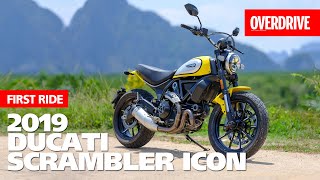 2019 Ducati Scrambler Icon I First Ride  OVERDRIVE [upl. by Napra]