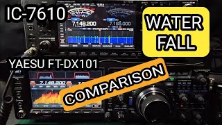 YAESU FTDX101  with ICOM 73007610 Screen settings [upl. by Okomom]