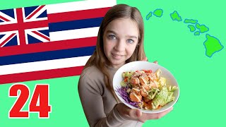 New Zealand Family Try POKE BOWL For The First Time HAWAII Sate Food NEVER TRIED RAW TUNA [upl. by Onfre]