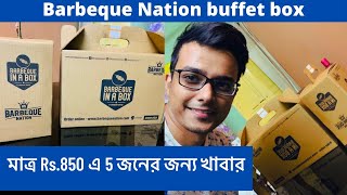 Barbeque Nation buffet in a box review  Mutton platter for 5 at just Rs 850 [upl. by Novello145]