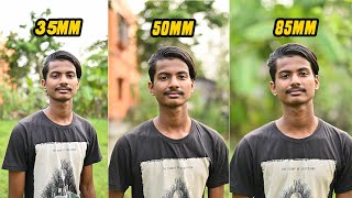 35mm vs 50mm vs 85mm Lens Comparison for Portrait Photography [upl. by Frere]