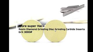 Resin diamond grinding disc grinding carbide inserts Grit 3000 [upl. by Dina257]