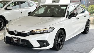 The New 2023 Honda Civic RS White  Full Option Sedan [upl. by Ecirahs804]