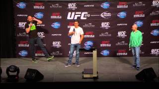 UFC 170 Fight Club QampA with Browne and Rockhold [upl. by Hayotal]